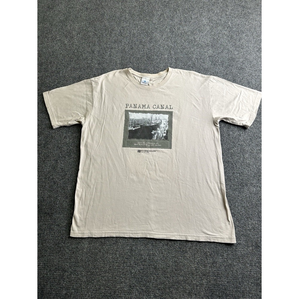 Men's NCL Norwegian Cruise Line Panama Canal 1914 Graphic T-Shirt, Size XL